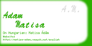 adam matisa business card